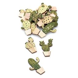 Confettis de table ""cactus"", 4 - 4,5 cm, 18 pièces