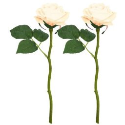 Roses, blanc, 30 cm, 2 pièces
