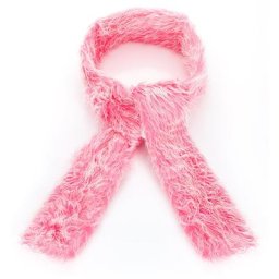 Écharpe en peluche, rose