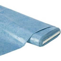 Linge de table épongeable - toile cirée ""aspect chiné"", bleu