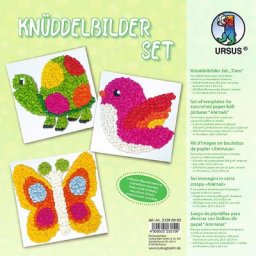 Ursus Kit créatif ""animaux en boulettes de papier de soie"", 6 pièces