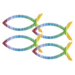 Motifs en cire ""poisson arc-en-ciel