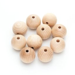 Boules en bois de hêtre, 30 mm Ø, 10 pcs.