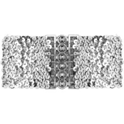 Ceinture à paillettes, argenté