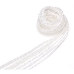 Set de galons ""classique"", blanc, 4–10 mm, 5x 1 m