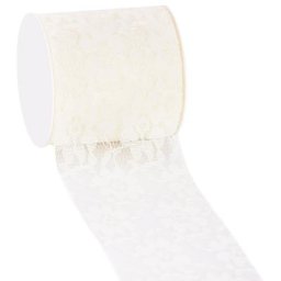 Ruban dentelle, crème, 72 mm, 5 m