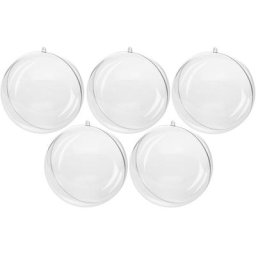 Boules en plastique, de différentes dimensions, 5 pièces