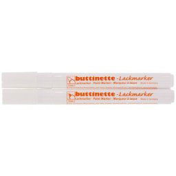 buttinette Marqueurs à encre laquée, blanc