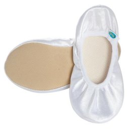 Chaussons de gymnastique pour adultes et enfants, blanc