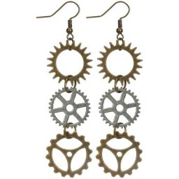 Boucles d'oreilles ""roues dentées
