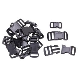 Boucles clips, noir, 18 pièces