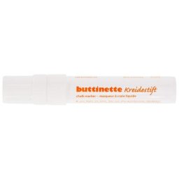 buttinette Marqueur à craie liquide, blanc, épaisseur : 5–15 mm, blanc