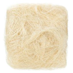 Fibres de sisal déco, écru, 50 g