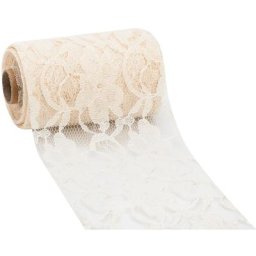 Ruban dentelle, crème, 120 mm, 10 m