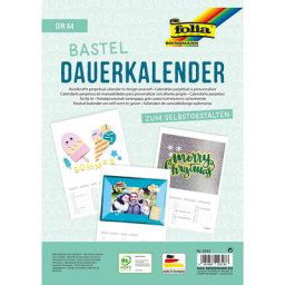 Folia Calendrier perpétuel à faire soi-même, blanc, 21 x 29,7 cm, 1 pièce