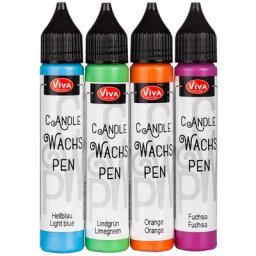 Stylos de cire pour bougies, ""trend"", 4x 28 ml