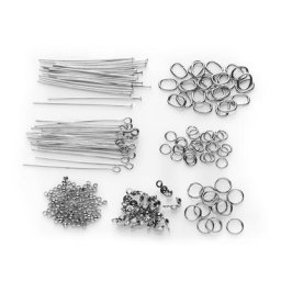 Kit création de bijoux, argenté
