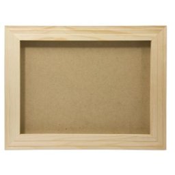 Cadre photo 3D en bois, 42,5 x 33,5 x 3,5 cm