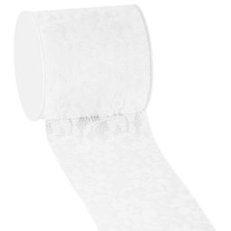 Ruban dentelle, blanc, 72 mm, 5 m