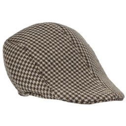 Casquette plate à carreaux