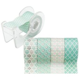 Rubans adhésifs Masking Tape, menthe, 12 mm, 15 m