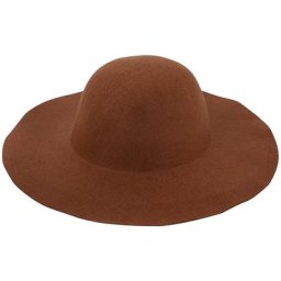 Capeline en feutrine, marron