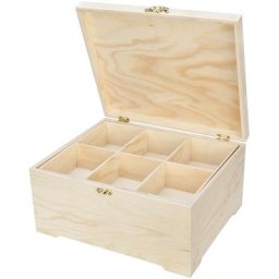 Boîte de rangement en bois, 30 x 25 x 15 cm