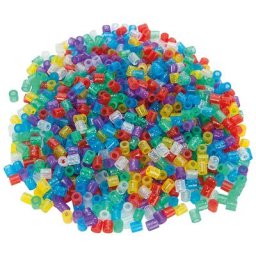 Hama Mix de perles à repasser ""transparent/paillettes