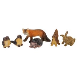 Animaux de la forêt,1–4 cm, 6 pièces