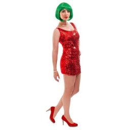 Mini-robe, rouge