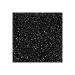 plottiX Film thermocollant GlitterFlex, noir, 30 x 30 cm