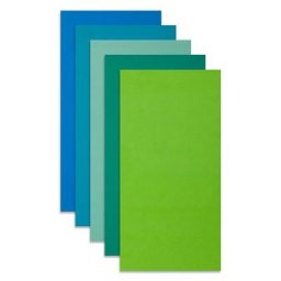 Plaques de cire ""tons bleus"", 20 x 10 cm, 5 pièces
