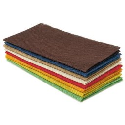 Set de 8 coupons de jute, 30 x 60 cm