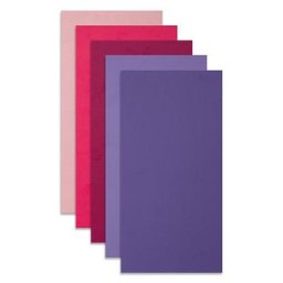 Plaques de cire ""tons violets"", 20 x 10 cm, 5 pièces