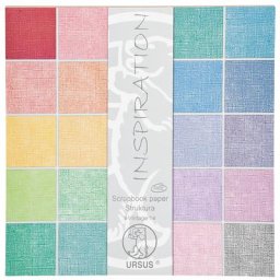 Ursus Bloc de papier scrapbooking ""Structura"", tons pastel, 30,5 x 30,5 cm, 20 feuilles
