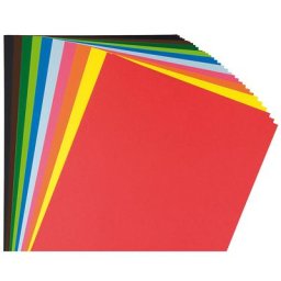 Papier à dessin coloré, multicolore, 21 x 29,7 cm, 100 feuilles