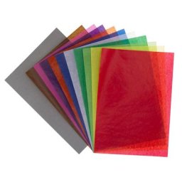 buttinette Papier calque, multicolore, A4, 50 feuilles