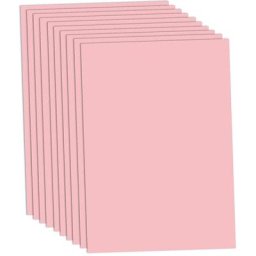 Papier carton, rose, 50 x 70 cm, 10 feuilles