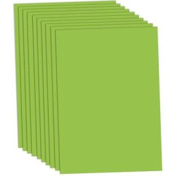 Papier carton, vert clair, 50 x 70 cm, 10 feuilles