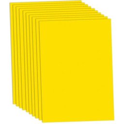 Papier carton, jaune, 50 x 70 cm, 10 feuilles
