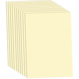 Papier carton, crème, 50 x 70 cm, 10 feuilles
