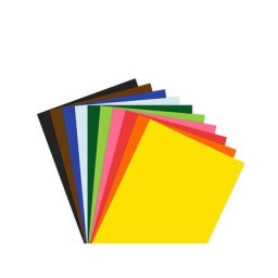 Papier à dessin coloré, multicolore, 210 x 148 mm, 100 feuilles