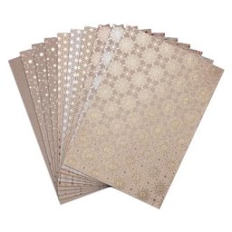 Heyda Bloc de carton kraft ""éclat d'étoiles"", 21 x 29,7 cm, 12 feuilles