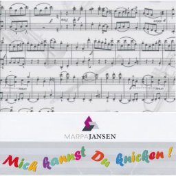 Papier origami transparent ""notes de musique"", 15 x 15 cm, 32 feuilles