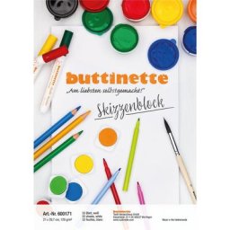 buttinette Bloc à dessins, blanc, A4, 50 feuilles