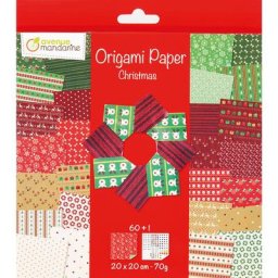 Papier origami ""Christmas"", 20 x 20 cm, 60 feuilles