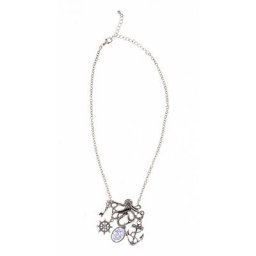 Collier ""Kraken"", argenté