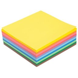 Papier à plier, multicolore, 16 x 16 cm, 600 feuilles