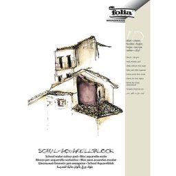 folia Bloc aquarelle, blanc, A3