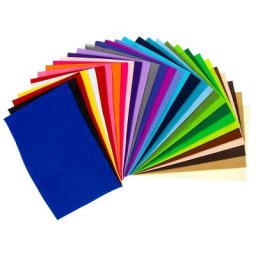 Coupons de feutrine ""créatif"", épaisseur : 1 mm, 20 x 30 cm par coupon